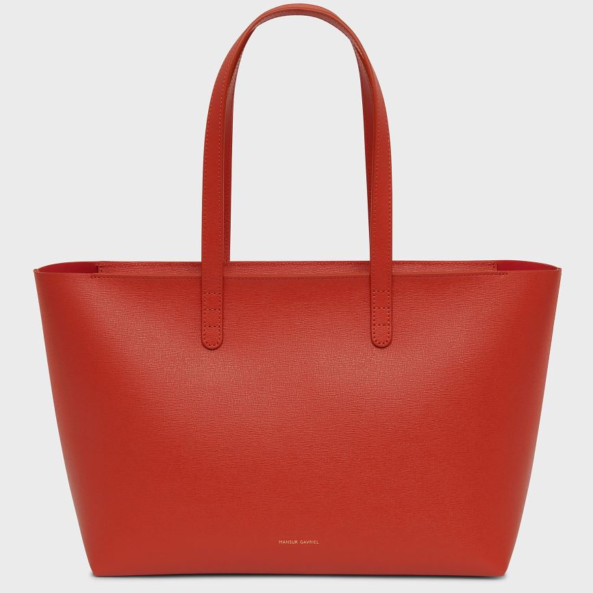 Women\'s Mansur Gavriel Small Zip Tote Bags Red | AU 7902MC